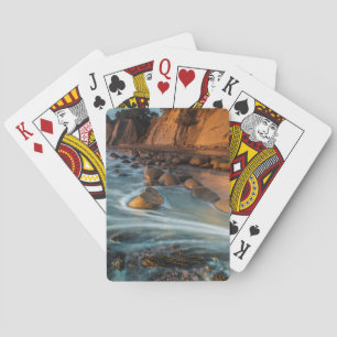 Welle entlang des Strandes, Kalifornien Spielkarten