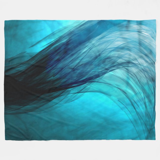 Welle - Fleece-Decke Fleecedecke (Vorderseite (Horizontal))