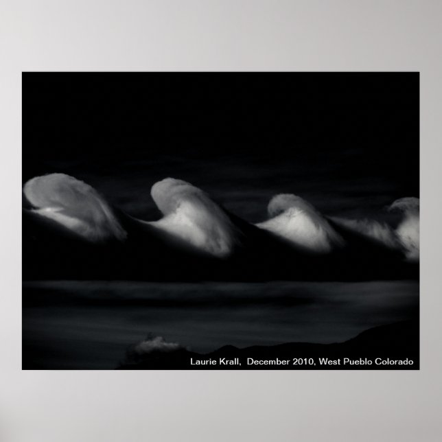 Welle im Himmel Poster (Vorne)