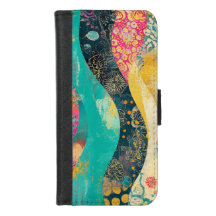 Welle mehrfarbiger Blume