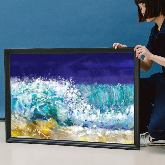 Wellen am Meer Poster (Von Creator hochgeladen)