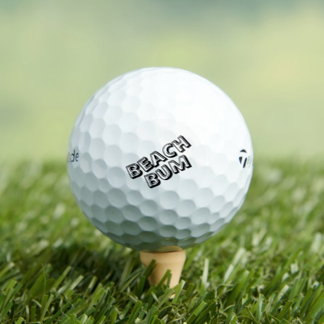 Wellen am Sandstrand Beach Bum Golfball (Insitu T-Shirt)