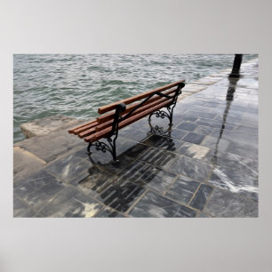 Wellen an Land Poster