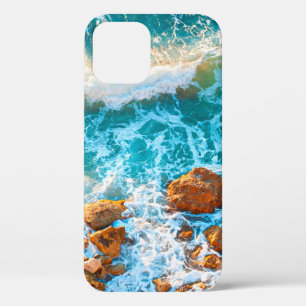Wellen auf einem felsigen Strand bei Sonnenunterga Case-Mate iPhone Hülle