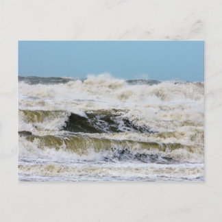Wellen brechen. postkarte