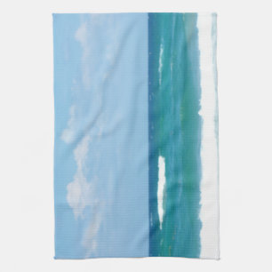 WELLEN DER OZEAN DISH TOWEL KÜCHENTUCH