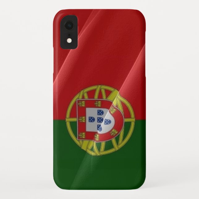 Wellen der portugiesischen Flagge - Case-Mate iPhone Hülle (Rückseite)