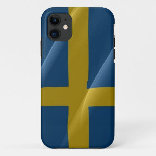 Wellen der schwedischen Flagge - Case-Mate iPhone Hülle