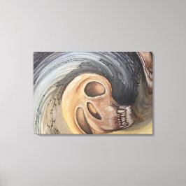 Wellen der Vergangenheit Leinwanddruck