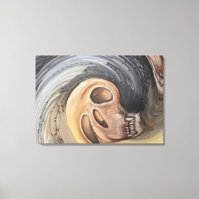 Wellen der Vergangenheit Leinwanddruck (Vorderseite)