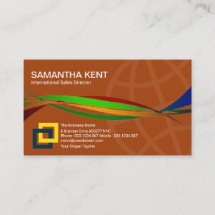 Wellen der Weltlieferkette Visitenkarte