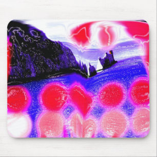 Wellen der Zeitkunst Mousepad