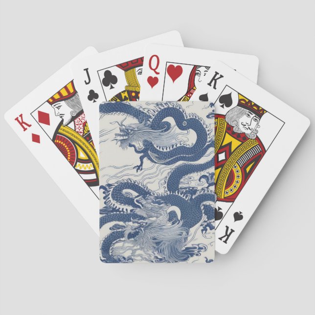 Wellen des Drachen  Spielkarten (Rückseite)