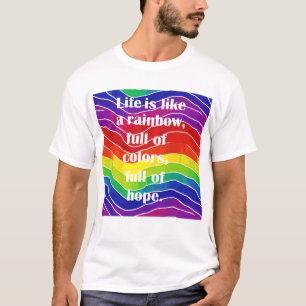 Wellen des Stolzes Freundliche Farben T-Shirt