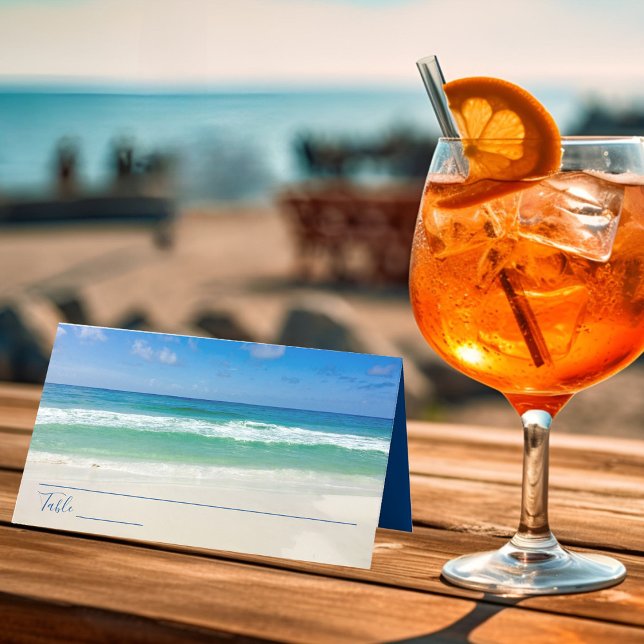 Wellen des tropischen Ozeans Foto Beach Sommerhoch Platzkarte (Von Creator hochgeladen)