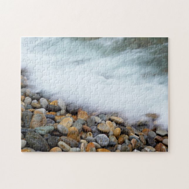Wellen, die auf Kies brechen, Tsitsikamma Puzzle (Horizontal)
