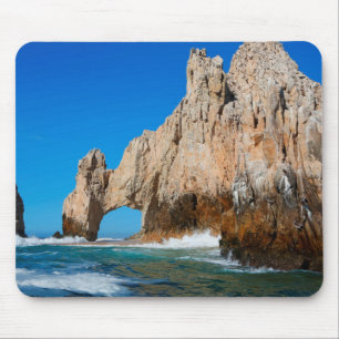 Wellen, die auf Strand spritzen Mousepad