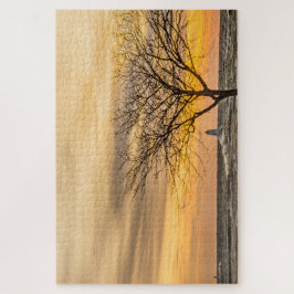 Wellen, die in Ludingtons Licht abstürzen Puzzle