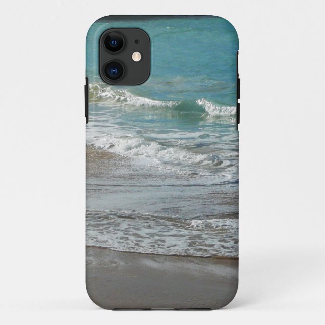 Wellen, die sich am türkisblauen Meer am Strand sa Case-Mate iPhone Hülle (Rückseite)