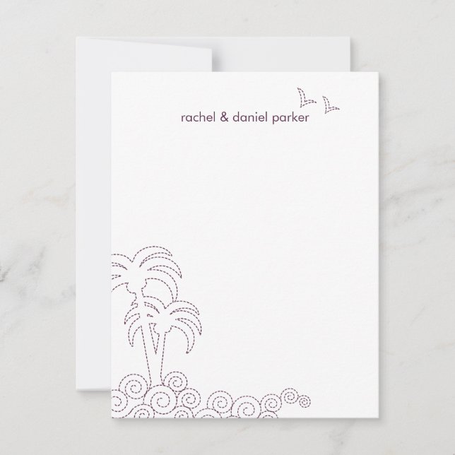 Wellen drehen Dankeschön Karte - Zahnspange (Vorderseite)