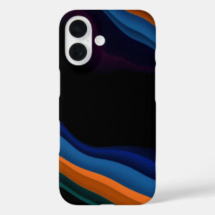Wellen: Eine Minimalistische Abstrakte iPhone 16 Hülle