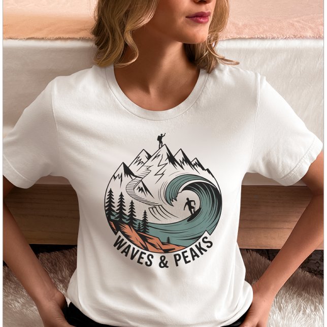Wellen & Gipfel T-Shirt (Von Creator hochgeladen)