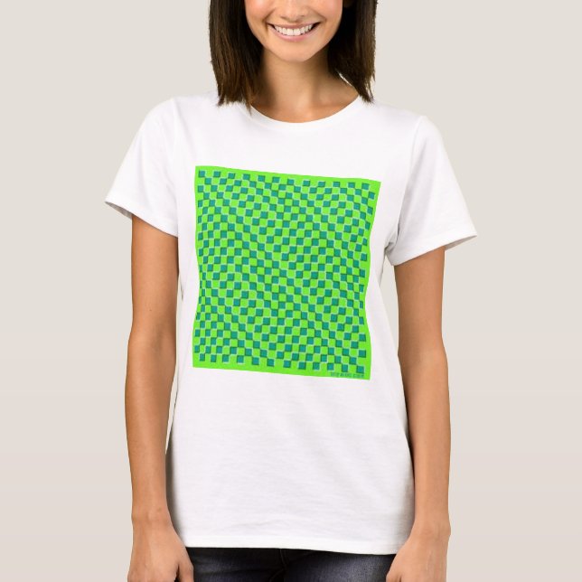 Wellen-Illusion T-Shirt (Vorderseite)