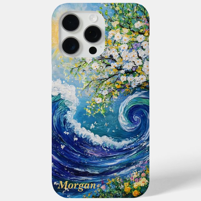 Wellen | Impressionismus Malerei Case-Mate iPhone Hülle (Rückseite)