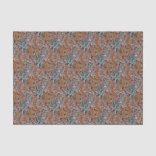 Wellen in roten und blauen Akryllischen Pour Abstr Seidenpapier
