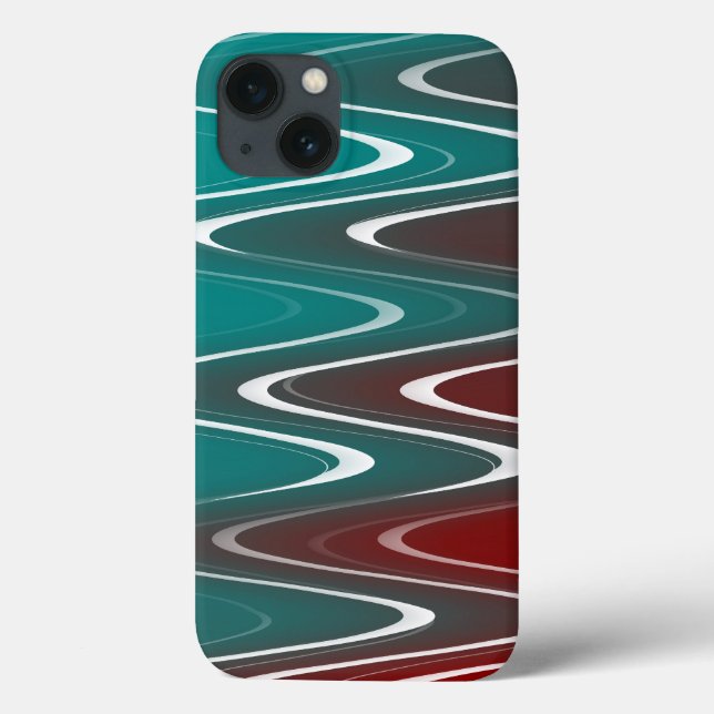 Wellen in weiß Case-Mate iPhone hülle (Rückseite)