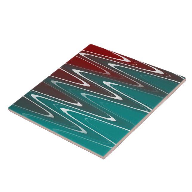 Wellen in weiß fliese (Seite)