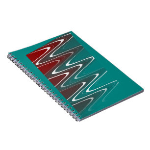 Wellen in weiß notizblock