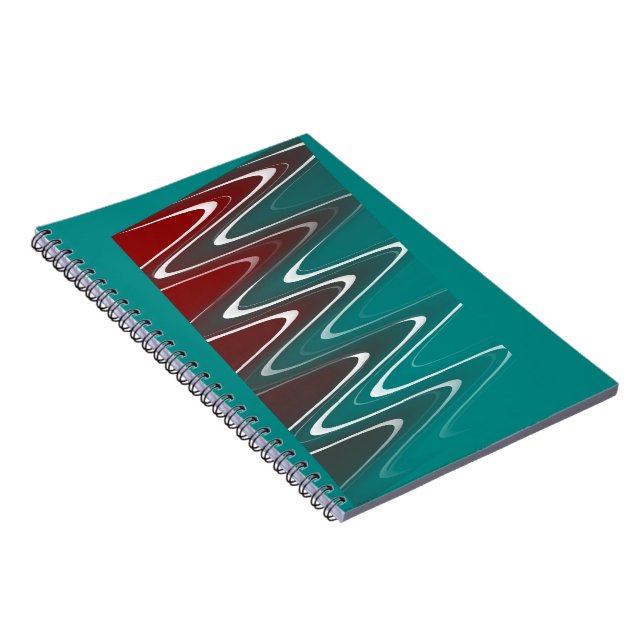 Wellen in weiß notizblock (Rechte Seite)