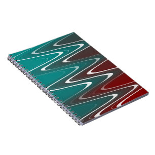 Wellen in weiß notizblock