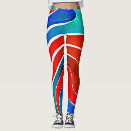Wellen-Muster #02 Leggings