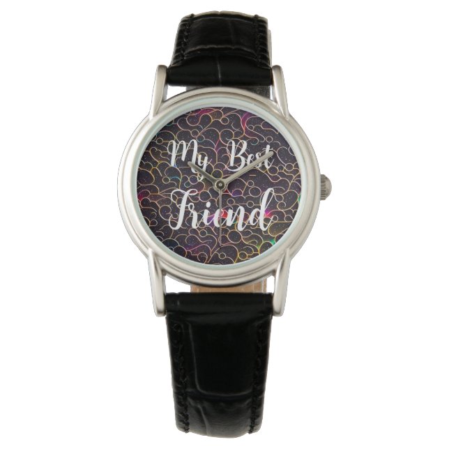 wellen Muster Armbanduhr (Vorderseite)