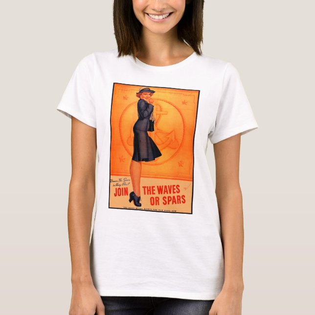 Wellen oder Spars T-Shirt (Vorderseite)
