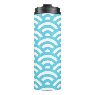 Wellen Ozeanblau Thermosbecher