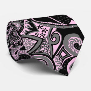 Wellen-Reise-Blumenpaisley Single-Side gedruckt Krawatte