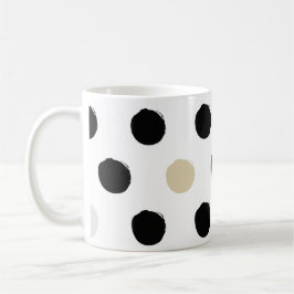 💫 Wellen: runder Polka-Muster-Tasse Kaffeetasse