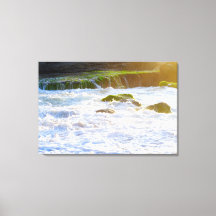 Wellen-Schaum-Riff-Algen-Strand-Landschaft-Natur-F