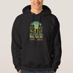 Wellen & Sonnenuntergänge Surfrider Beach, Malibu Hoodie