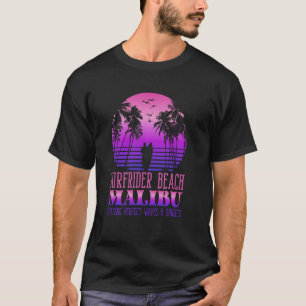 Wellen & Sonnenuntergänge Surfrider Beach, Malibu T-Shirt