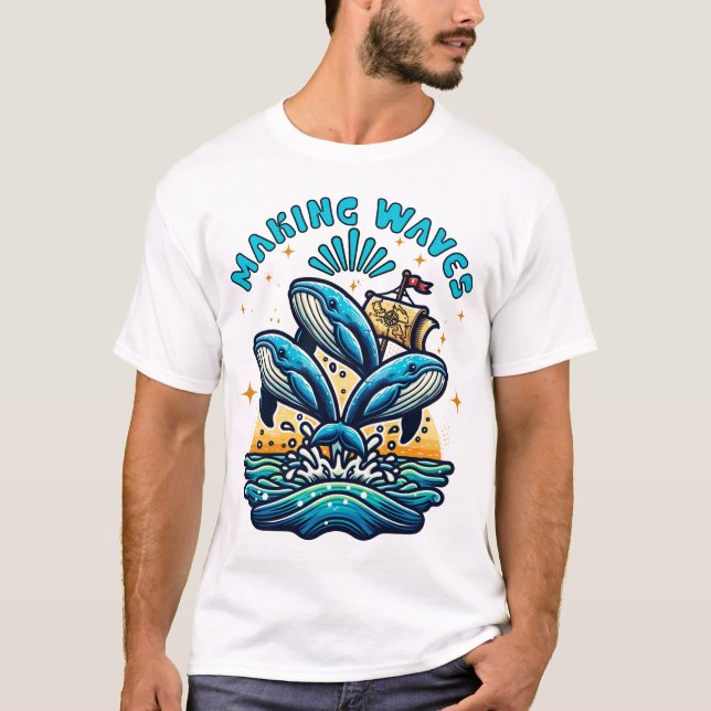 Wellen T-Shirt (Vorderseite)