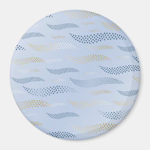 Wellen Tiger (stilisiertes Muster) 4 Magnet