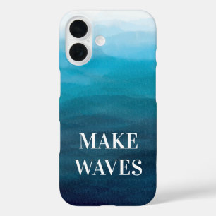 Wellen, türkisfarbenes Blue Sea Phone Case, Ozean iPhone 16 Hülle