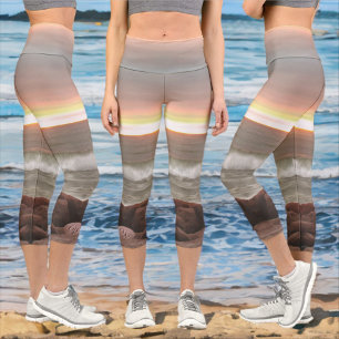 Wellen und Felsen 0893 Capri Leggings