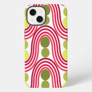 Wellen und Kreise iPhone 13 Hülle