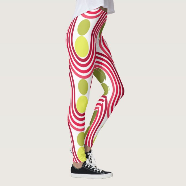 Wellen und Kreise Leggings (Rechts)