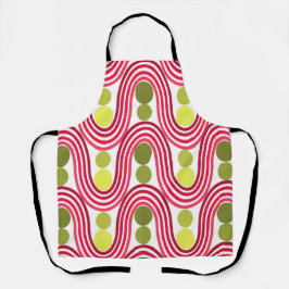 Wellen und Kreise Schürze